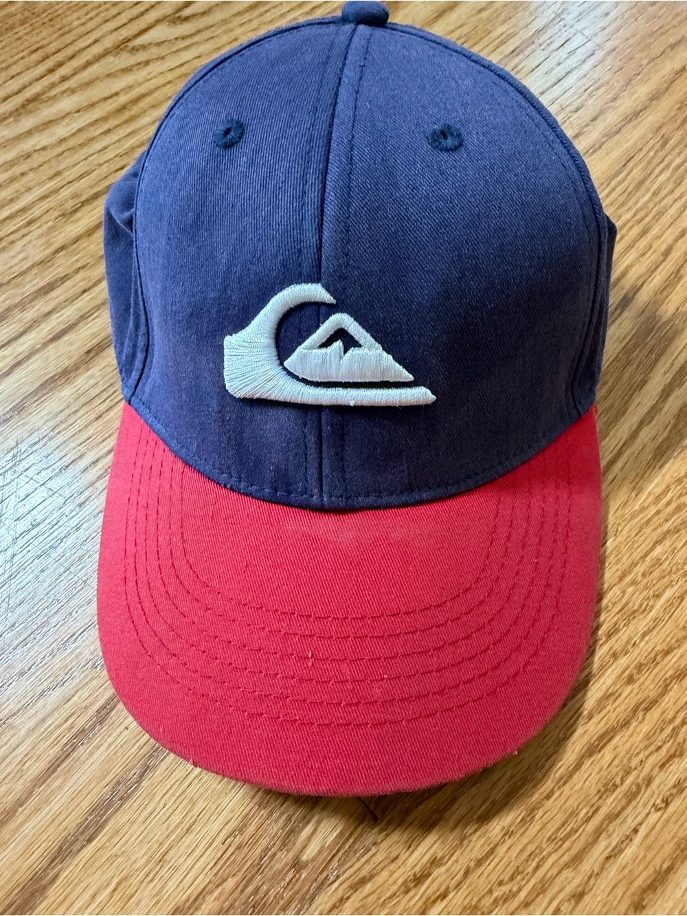 Quiksilver Kids Navy Crown with Red Brim Baseball Hat